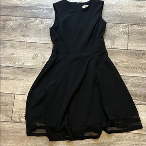Calvin Klein Black Sleeveless Midi Dress